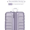 Vynxaria 6 Piece Hardside Expandable Luggage Set with Spinner Wheels & TSA Lock, Includes Duffel & Toiletry Bags - 2 of 4