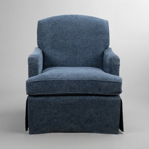 Art Leon Traditional Fabric Upholstered Swivel Accent Chair, Armchair with Wood Frame - 1 of 4