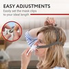 Impresa Replacement Headgear for CPAP Mask - Includes 2 Elastic Mask Straps and 4 Adjustable Clips, ResMed Airfit P10 Compatible - 3 of 4