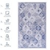 Kumasinova Washable Area Rug, Non-Slip Low-Pile Living Room Rug, Soft Chenille Rugs, Stain-Resistant Door Mat, Kids & Pets Friendly - 3 of 4