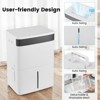 Costway 74/96 Pints Dehumidifier for Home 4500 Sq.Ft Dehumidifier with 3-Color Indicator - 2 of 4