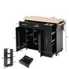 NicBex Mobile Kitchen Island Cart Multifunctional Kitchen Carts on Wheels with Storage with 2 Drawers, 2 Cabinets for Kitchen - 2 of 4