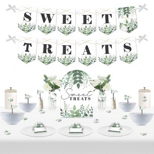 Big Dot of Happiness Boho Botanical - DIY Greenery Party Sweet Treats Signs - Snack Bar Decorations Kit - 50 Pieces - 1 of 4