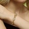 SOHI Women's Chalice Silver The Small Clover Tennis Bracelet - 3 of 4