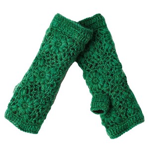 Flower Crochet Handwarmers_Nirvanna Designs - 1 of 4