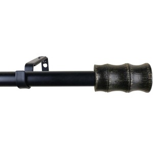 Urbanest 1-inch Diameter Bamboo Adjustable Single Drapery Curtain Rod - 1 of 4
