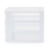 Gracious Living Clear Mini 3 Drawer Desk and Office Organizer for Storing Cosmetics, Arts, Crafts, and Stationery Items - 4 of 4