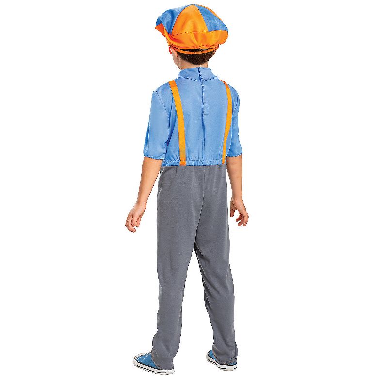 Toddler Boys' Official Blippi Jumpsuit with Hat and Bowtie Costume - Size 3T-4T - Blue, 2 of 3