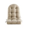Patio Chair Cushion for Adirondack, High Back Tufted Rocking Chair Cushion, Outdoor Seat Cushion 48"x21"x4" inch,1Count - 2 of 4
