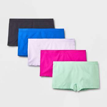 Kids' 3pk Seamless Boxer Shorts - art class™ Blue/Pink/Blush Pink S