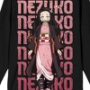 Demon Slayer Nezuko Character Adult Black Crew Neck Sweatshirt - 2 of 4