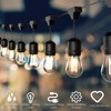 Costway 36FT LED Outdoor Waterproof Commercial Grade Patio Globe String Light Bulbs - 3 of 4