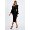 Quiz Women's Velvet Wrap Midi Dress - 3 of 4
