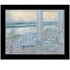 HomeRoots Coastal Porch Black Framed Print Wall Art - 4 of 4
