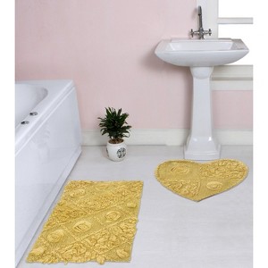 Modesto Bath Rug Bathroom Rugs Set, Washable Rug, Extra Soft and Absorbent bath Rug, Bath Mat Set, Bath Floor Mat Non-Slip, 2 Pcs Set, Yellow - 1 of 4