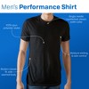 Batman Distressed Bat Signal Men's Black Short Sleeve Performance Tee - image 4 of 4