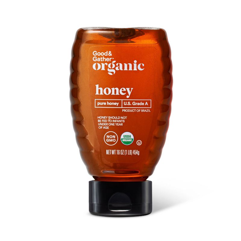 Organic Pure Honey - 16oz - Good &#38; Gather&#8482;, 1 of 5