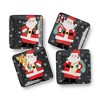 Certified International (Set of 4) 6" Christmas Whimsy Santa Canape Plates - 4 of 4