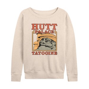 Women's - Star Wars - Hutt Palace Lightweight French Terry Wide Neck Long Sleeve Shirt - 1 of 4
