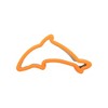 Unique Bargains Biscuit Cutter Medium Dolphin Cookie Cutter Hand Washable Stainless Steel Plastic 3.4"x2"1.6" 1Pcs - 4 of 4