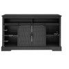 Chery Life 58'' Fireplace TV Stand for TVs up to 65", Entertainment Center with 23" Electric Fireplace & Sliding Door for Living Room, Dark Gray - 3 of 4