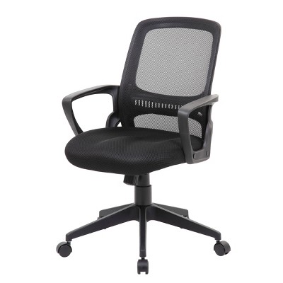 Boss High-Back Adjustable Black Mesh Office Task Chair