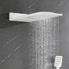 Wall Mounted Waterfall Rain Shower System With 3 Body Sprays & Handheld Shower - 2 of 4