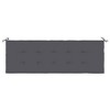Aghana Digitals Anthracite Oxford Fabric Garden Bench Cushion - 59.1x19.7in, Water-Resistant, - 4 of 4