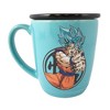 Just Funky Dragon Ball Super Goku 14oz Ceramic Coffee Mug with Coaster - 3 of 4