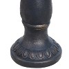 Sunnydaze Outdoor Glass Fiber Reinforced Concrete Patio Garden Façade du Soleil Bird Bath - 26" - Patina Blue - 3 of 4