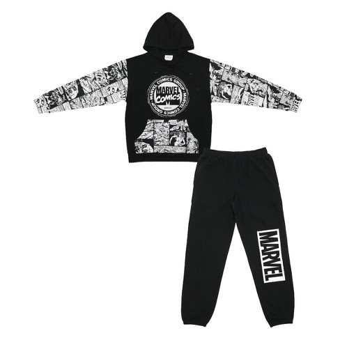 Men's Adult Marvel Comics Hoodie And Sweatpant Set Active Wear