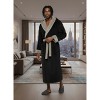 ADR Men's Robe, Plush Fleece Hooded Bathrobe Man, Long Warm Cozy Bath Robe Man - 2 of 3