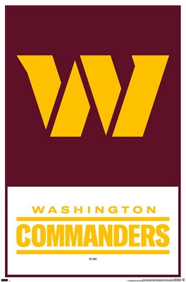 Trends International Nfl Washington Commanders - Logo 22 Framed Wall ...