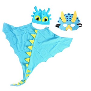 MyKids-USA Halloween Dinosaur Cloak Hats Mask Cosplay Costume Sets - 1 of 1