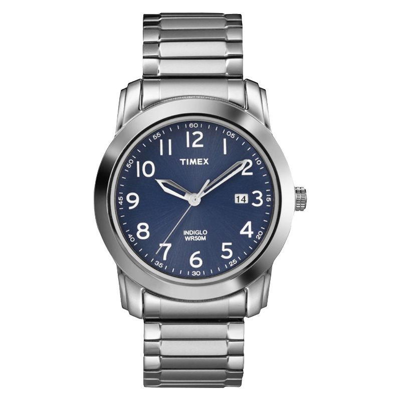 Men's Timex Expansion Band Watch - Silver/Blue T2P132JT, 1 of 4