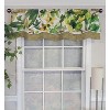 RLF Home Jungla Trimmed Glory 100% Cotton with Fully Lined 3" Rod Pocket Valnance for Windows 50" x 16" Forest - 2 of 4