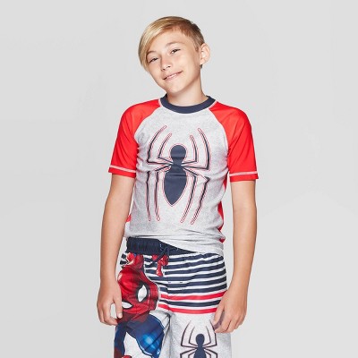 spiderman swim shirt