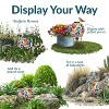 Sunnydaze Glass Mosaic Garden Gazing Globe with Solar Light - 10" - Blue - 4 of 4