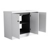 SEVOBAL Bathroom Vanities Freestanding Vanity 48 Inch with Resin Sink and Soft Close Doors for Bathroom, White, 47.3"*19.7"*35.4" - 2 of 4