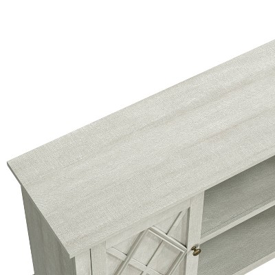 Off White 70" Farmhouse TV Stand with Cabinets