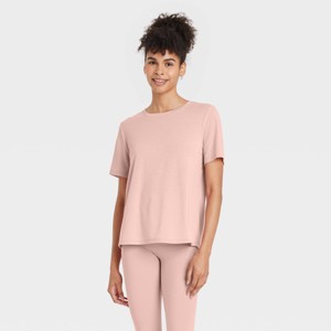 Women's Beyond Ease Crewneck Legging Friendly Short Sleeve T-Shirt - All In Motion™ - 1 of 4
