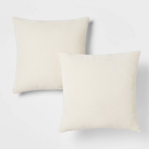 2pk Chenille Square Throw Pillows - Threshold™ - 1 of 4