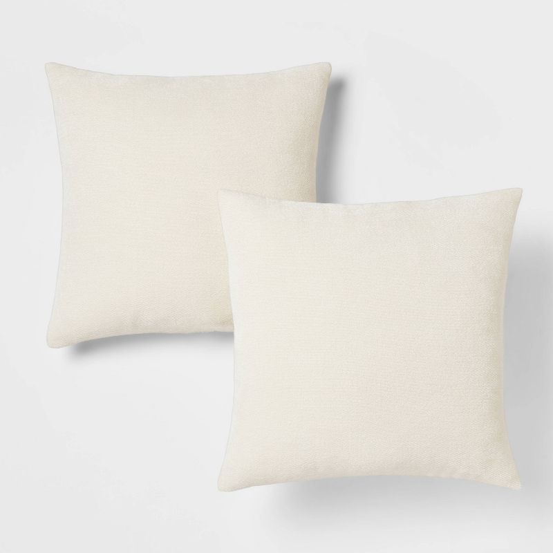 2pk Chenille Square Throw Pillows - Threshold™, 1 of 11