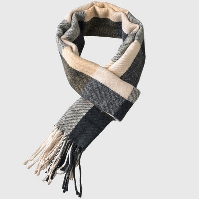 Alpine Swiss Mens Plaid Scarf Softer Than Cashmere Scarves Winter Shawl