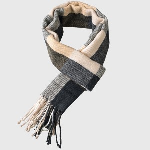 Alpine Swiss Mens Plaid Scarf Softer Than Cashmere Scarves Winter Shawl - 1 of 4