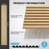 2 Pack Acoustic Solid Wood Wall Panels, 94.49” x 12.6” Soundproof Wall Panels, Wood Slat Wall Panels for Wall Decor - 4 of 4
