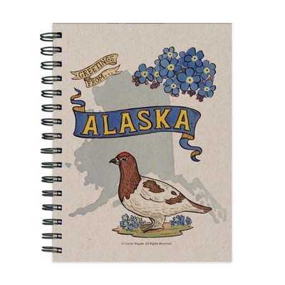 Journal  7.25" x 9.25" Greetings From - Alaska