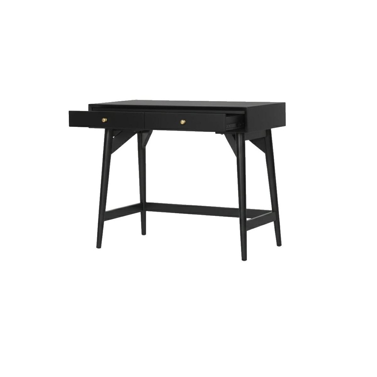 Flynn Mid-Century Mini Desk in Black | Alpine Furniture - thumbnail 5