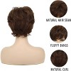 Jessie's Wig 4Inch Short Bob Wig With Bangs Synthetic Hair Brown Color 1 Pc/Pack - 4 of 4