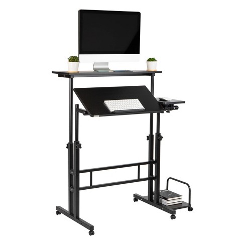 Rolling standing computer deals desk